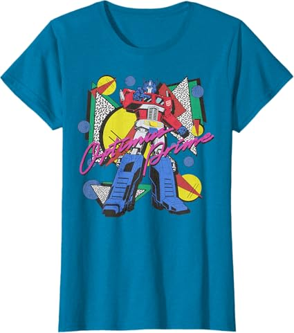 Transformers Retro Optimus Prime 80's Print T-Shirt