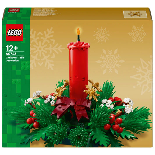 LEGO Icons 40743 Decoração de Mesa de Natal Conjunto de Velas de Natal