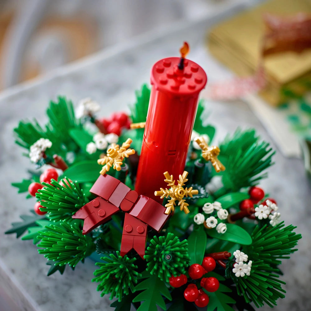 LEGO Icons 40743 Decoração de Mesa de Natal Conjunto de Velas de Natal