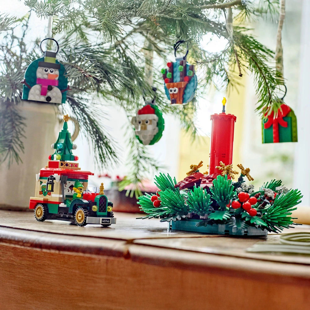 LEGO Icons 40743 Decoração de Mesa de Natal Conjunto de Velas de Natal