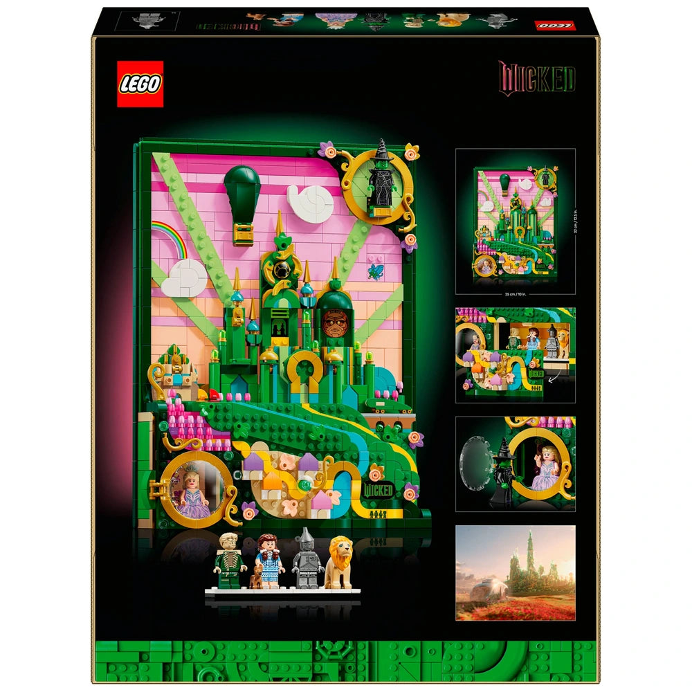 LEGO Conjunto de arte de parede Wicked 75685 Cidade Esmeralda para adultos