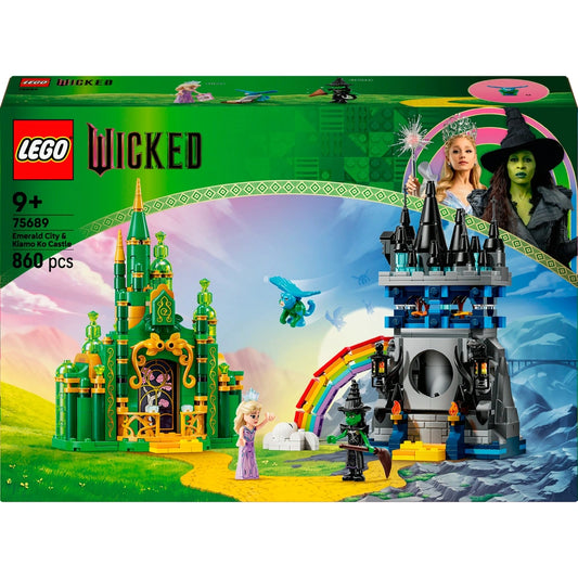 LEGO Conjunto Wicked 75689 Cidade Esmeralda e Castelo Kiamo Ko