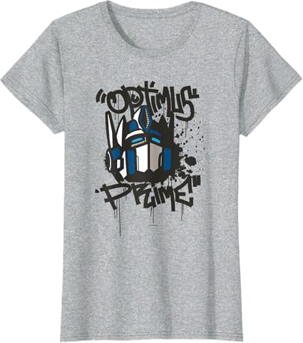 T-shirt Transformers Classic Optimus Prime com retrato em grafite