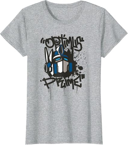 T-shirt Transformers Classic Optimus Prime com retrato em grafite
