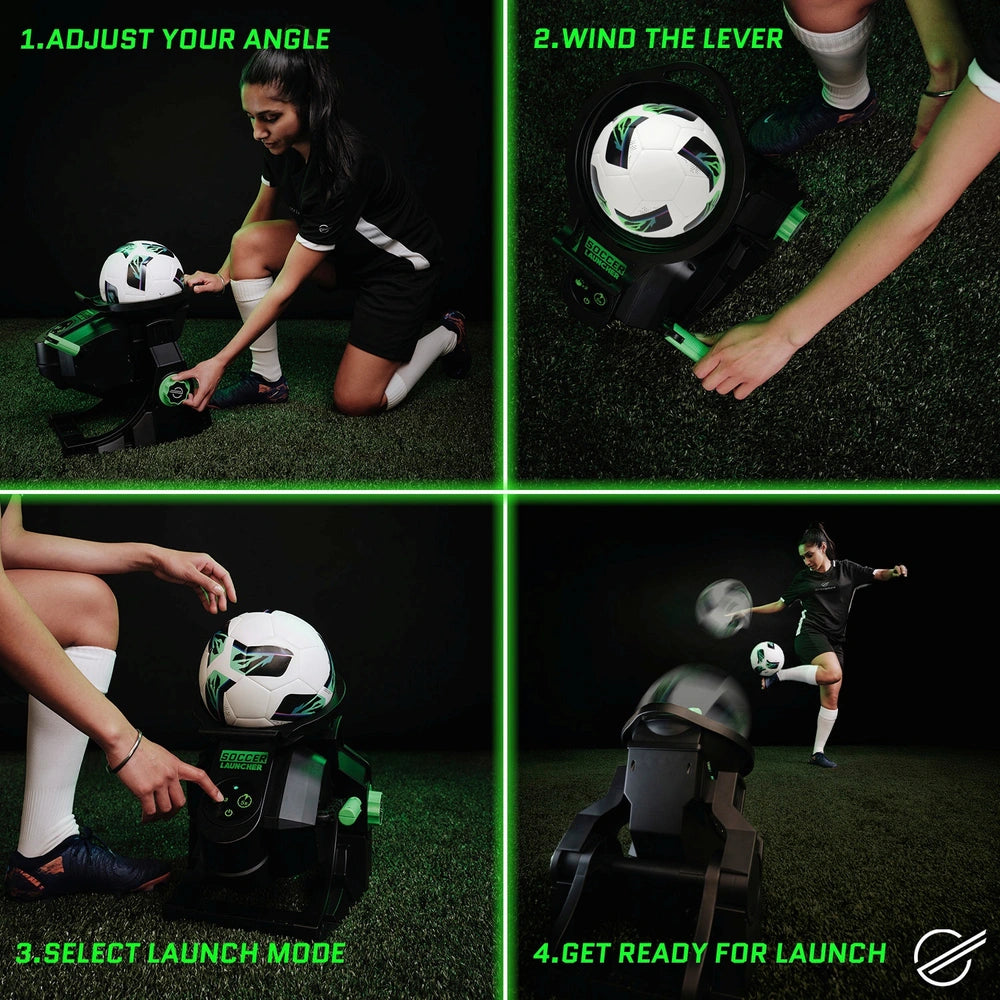 Conjunto de treinamento de futebol Strikesphere Soccer Launcher