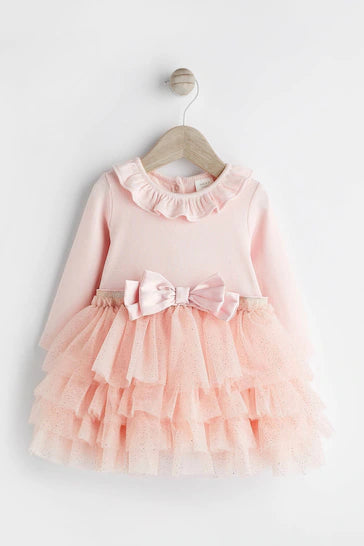 |BabyGirl| Vestido Tutu Rosa Para Bebê (0 meses a 2 anos)