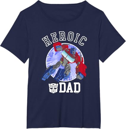 T-shirt vintage Transformers Dia do Pai Optimus Prime Pai Heróico