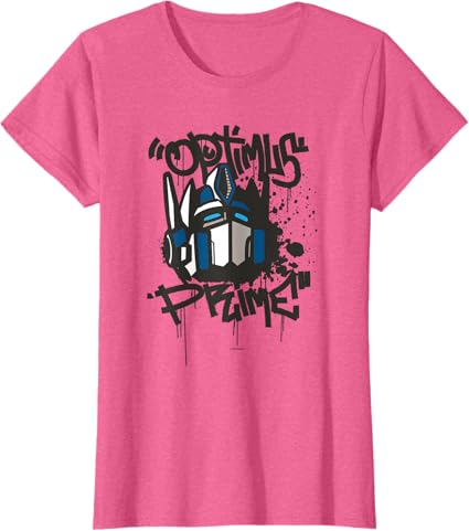 T-shirt Transformers Classic Optimus Prime com retrato em grafite