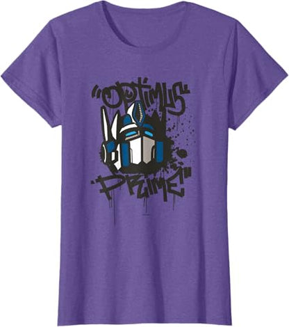 T-shirt Transformers Classic Optimus Prime com retrato em grafite