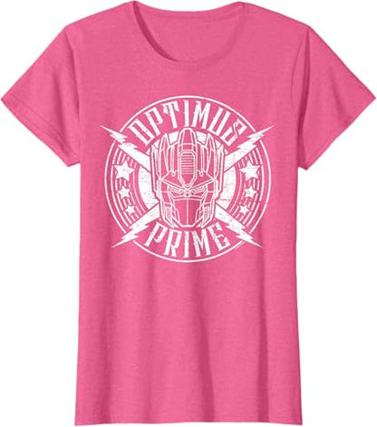 T-shirt Transformers Optimus Prime Vintage Rock Lightning Logo