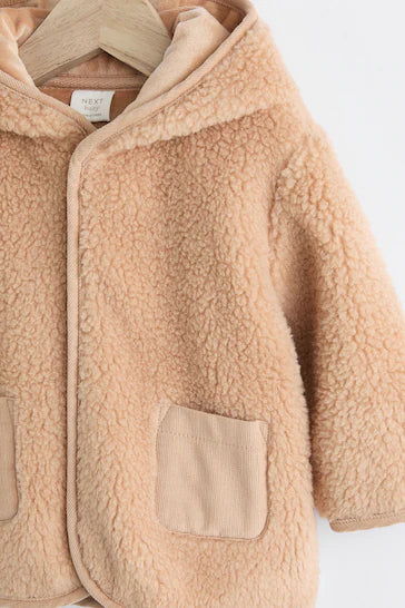 |BabyBoy| Jaqueta De Lã Baby Cosy Borg - Marrom