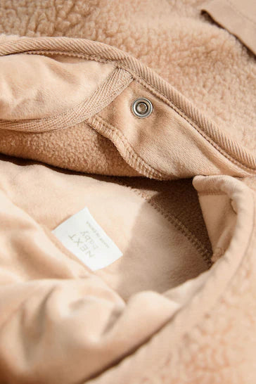 |BabyBoy| Jaqueta De Lã Baby Cosy Borg - Marrom