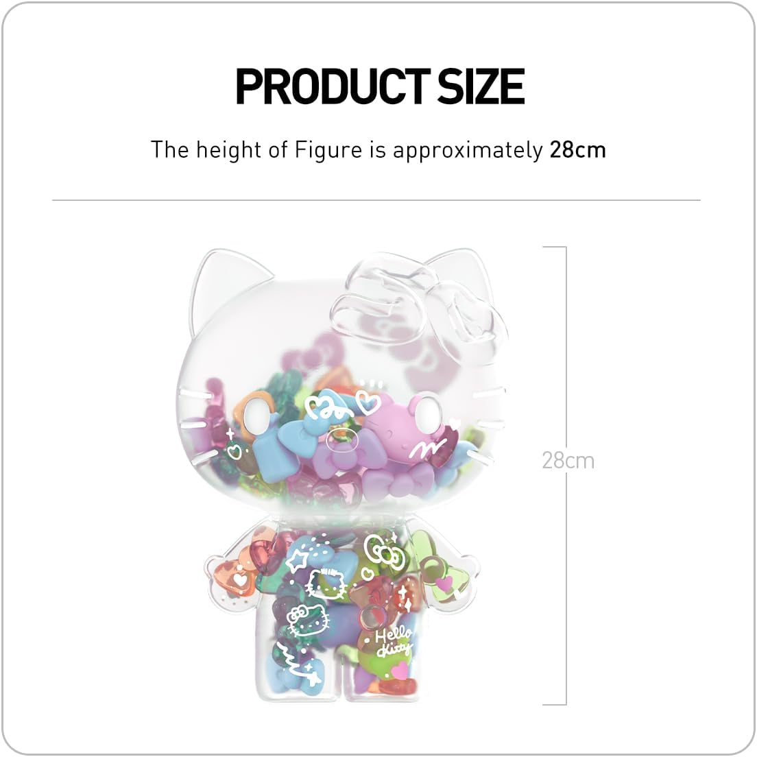 Bonecos da série POP MART Hello Kitty 50º aniversário, 1 peça, design premium, presentes para mulheres, boneco de ação colecionável favorito dos fãs