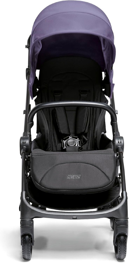 Carrinho de bebé Mamas & Papas Airo, leve, dobrável com uma mão, arrumação compacta, assento totalmente reclinável, 7,6 kg - Heather