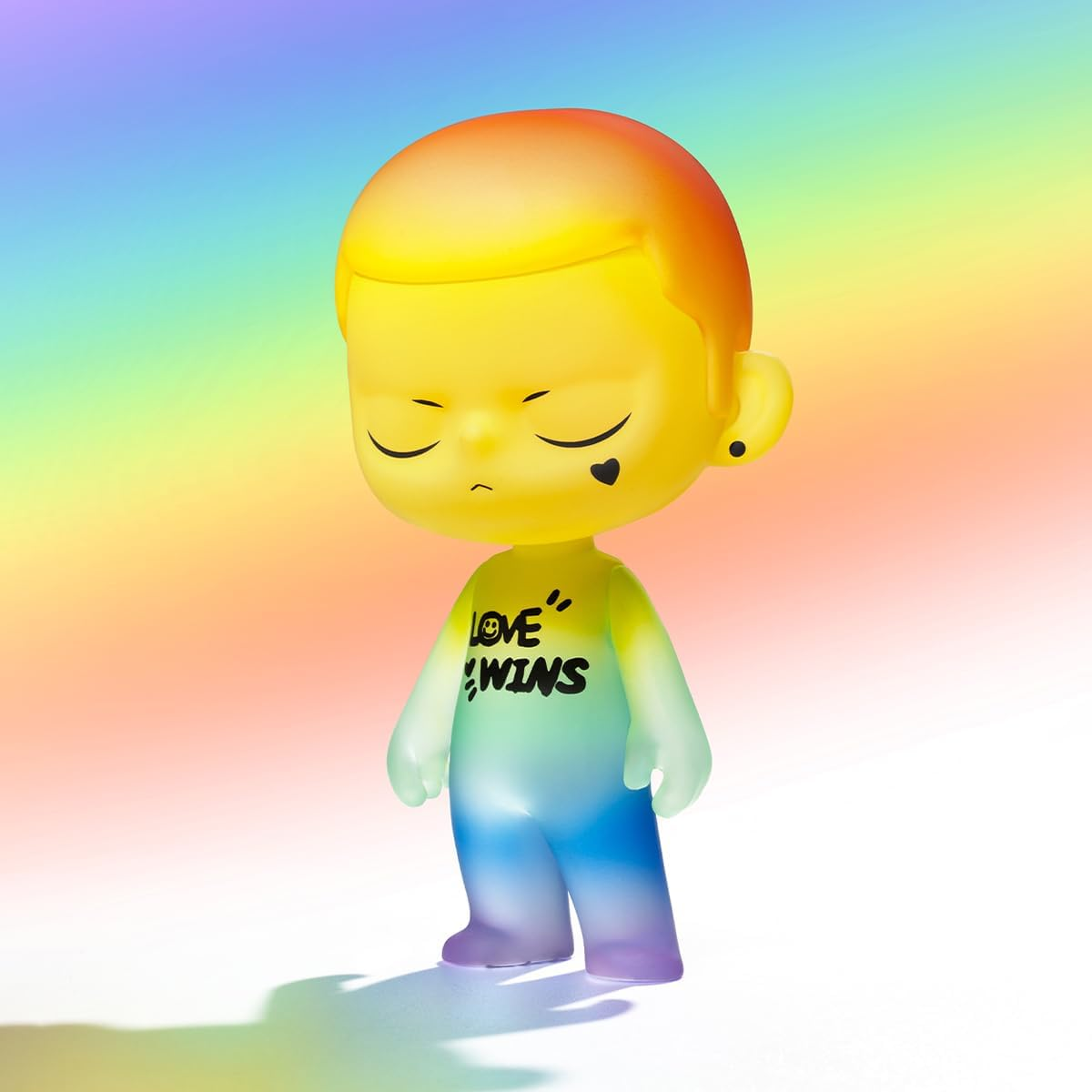 POP MART KUBO LOVE WINS FIGURA 1 Caixa Articulada Personagem Design Premium Presentes para Mulheres Brinquedo Colecionável Favorito dos Fãs Figura de Ação de Brinquedo