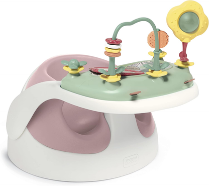 Assento confortável para bebé Mamas & Papas e tabuleiro de atividades com características ajustáveis, design de suporte, estável e fácil de limpar na cor Blossom (rosa), adequado de 3 a 12 meses aproximadamente