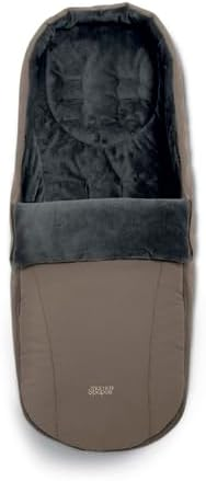 Mamas & Papas Ocarro Saco para pés para clima frio com forro de lã macia e aconchegante, resistente à água, multiposições, Café