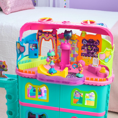 Gabby's Dollhouse, Party Room Playset com bonecos de brincar exclusivos, mobiliário para casa de bonecas, acessórios e Fidget Play, brinquedos infantis para meninas e meninos a partir dos 3 anos
