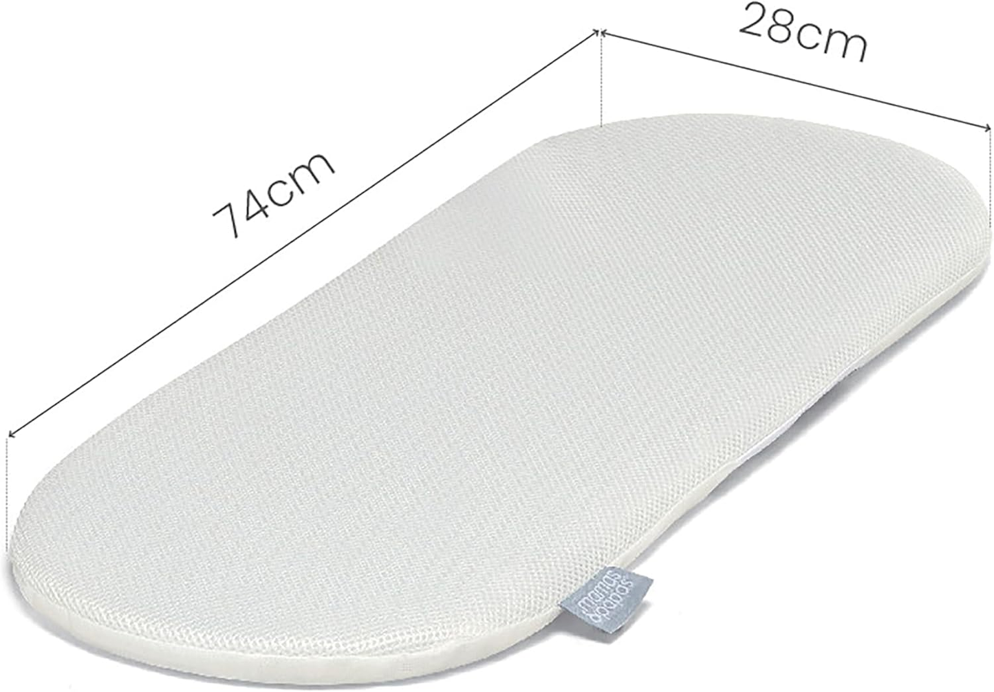 Mamas & Papas Baby Colchão Grande para Moisés, Móveis de Creche – 74 x 28 x 3,5 cm