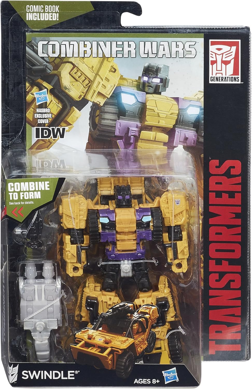 Figura de ação Transformers Generations Deluxe Swindle
