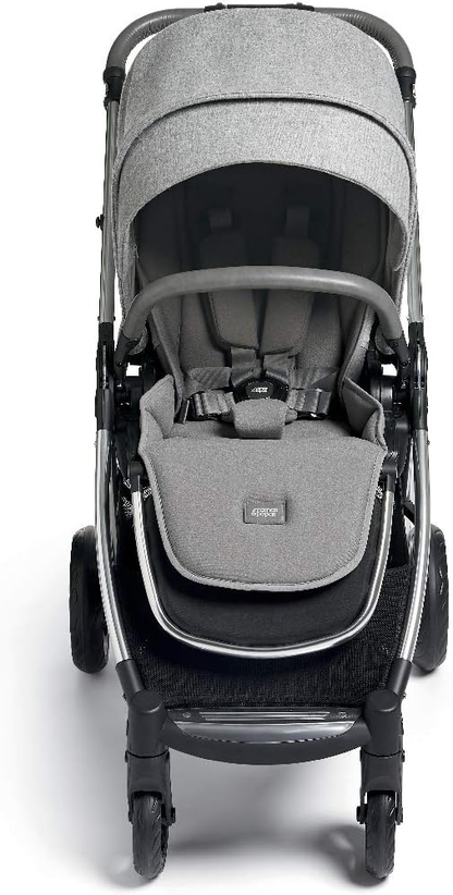 Carrinho Mamas & Papas Flip XT3, carrinho de passeio, dobrável com uma mão, capuz grande, 11,3 kg - Skyline Grey