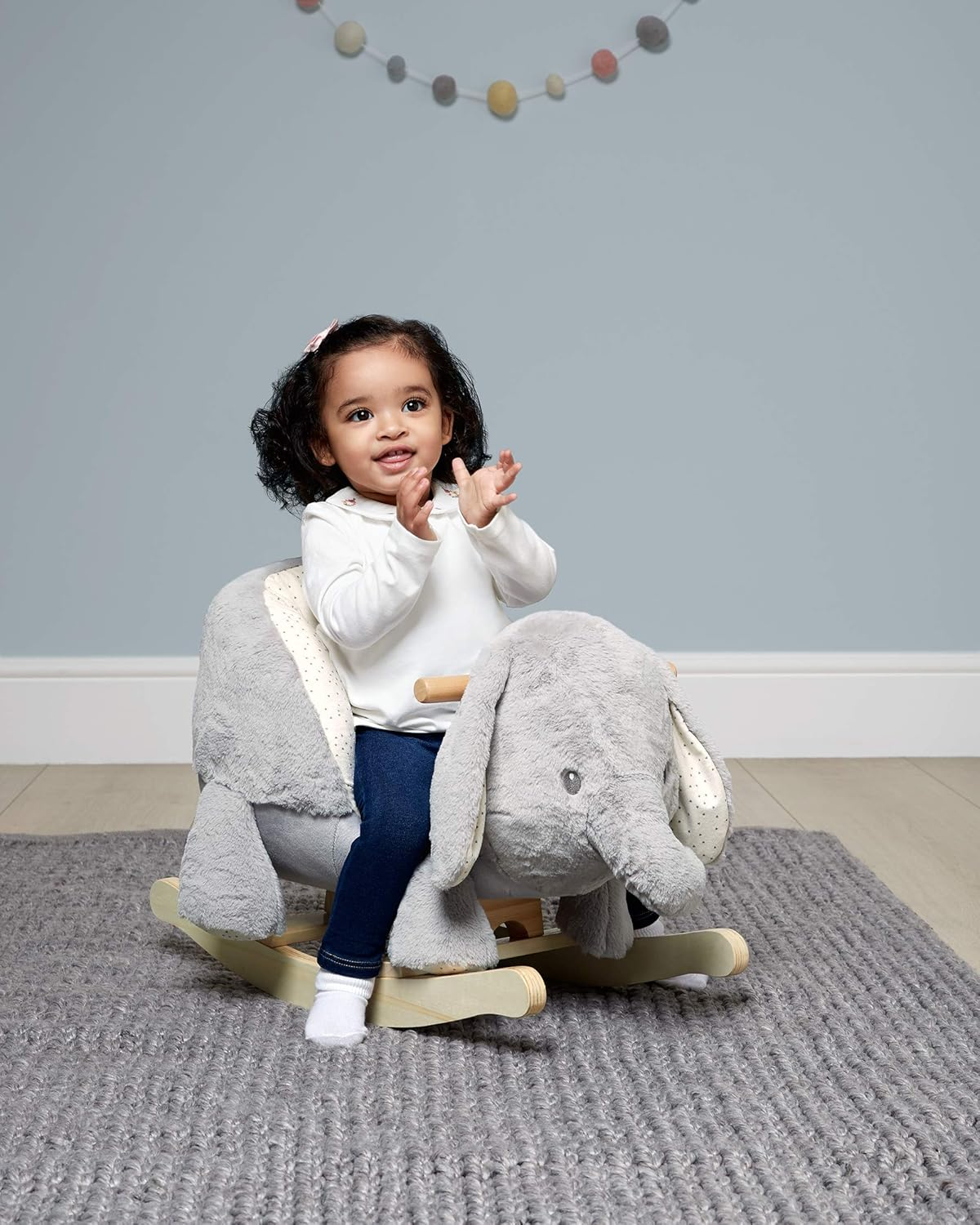 Mamas & Papas Animal de Baloiço Interativo para Bebés, Elefante Ellery