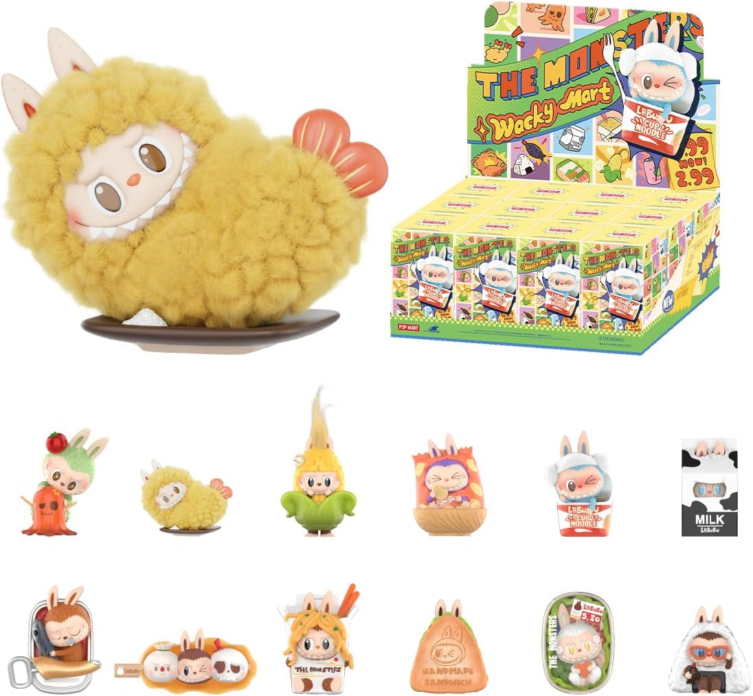 POP MART THE MONSTERS Conjunto quase oculto completo 1 peça 2,5 polegadas Personagem articulada Design premium Presentes para mulheres Figura de ação de brinquedo de arte chique favorita dos fãs
