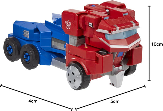 Transformers Toys Bumblebee Cyberverse Adventures Dinobots Unite Roll N' Change Optimus Prime Action Figure, 6 anos ou mais, 25 cm, F27315X1
