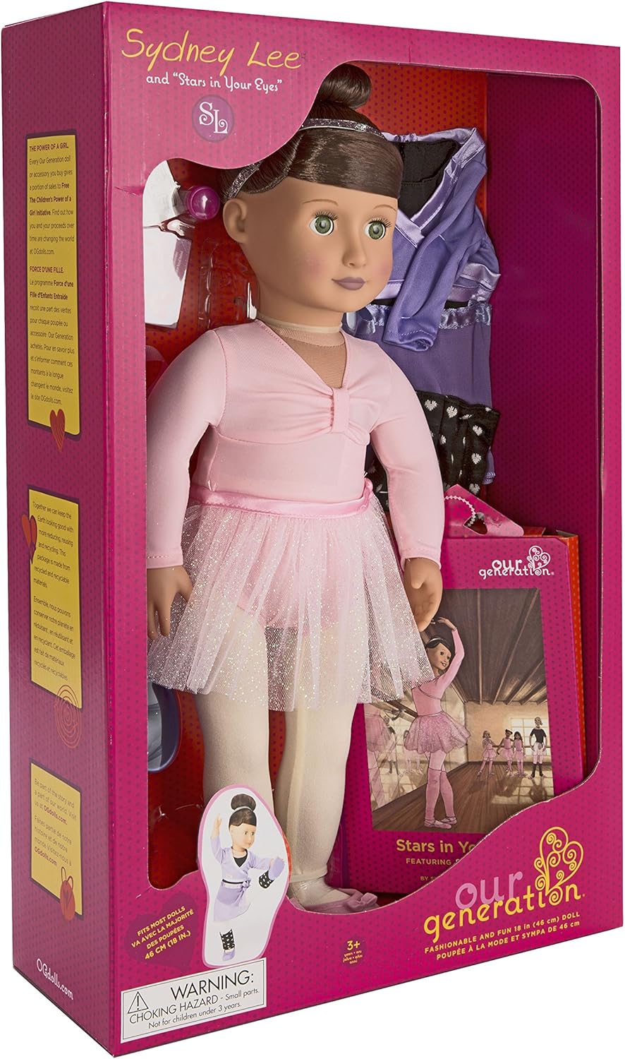 Conjunto de treino de agilidade Our Generation para bonecas de 45 cm e animais de estimação Natalia e Nillie – Kit de brinquedos infantis de faz de conta com acessórios de 46 cm – Diversão para bonecas e cães – Indicado para crianças a partir de 3 anos