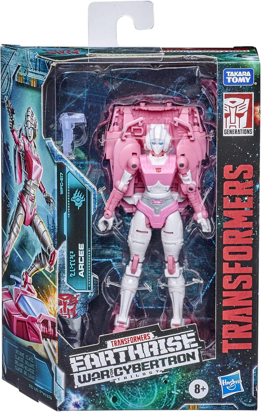 Transformers Generations War for Cybertron: Earthrise Deluxe WFC-E17 Arcee - Figura de Acção - Para Crianças a partir dos 8 Anos, 14 cm, Multicolor E7159