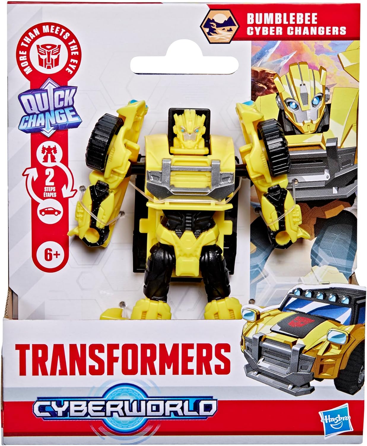Transformers CYBERWORLD Cyber Changers Bumblebee Figura de Acção