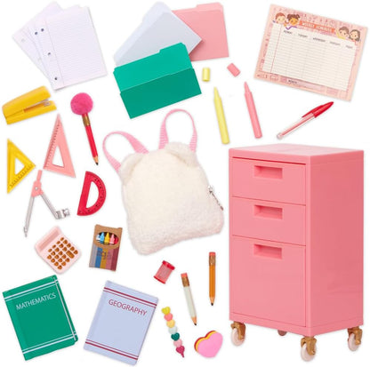 Material Escolar Our Generation, Acessório Médio - Brinquedo em Miniatura de Papel Multicolor