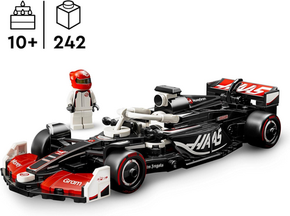 LEGO Speed Champions MoneyGram Haas F1 Team VF-24 Race Car Toy com uma minifigura colecionável de piloto de Fórmula 1 - Kits de modelos para meninos e meninas de 10 anos ou fãs adultos de automobilismo 77250