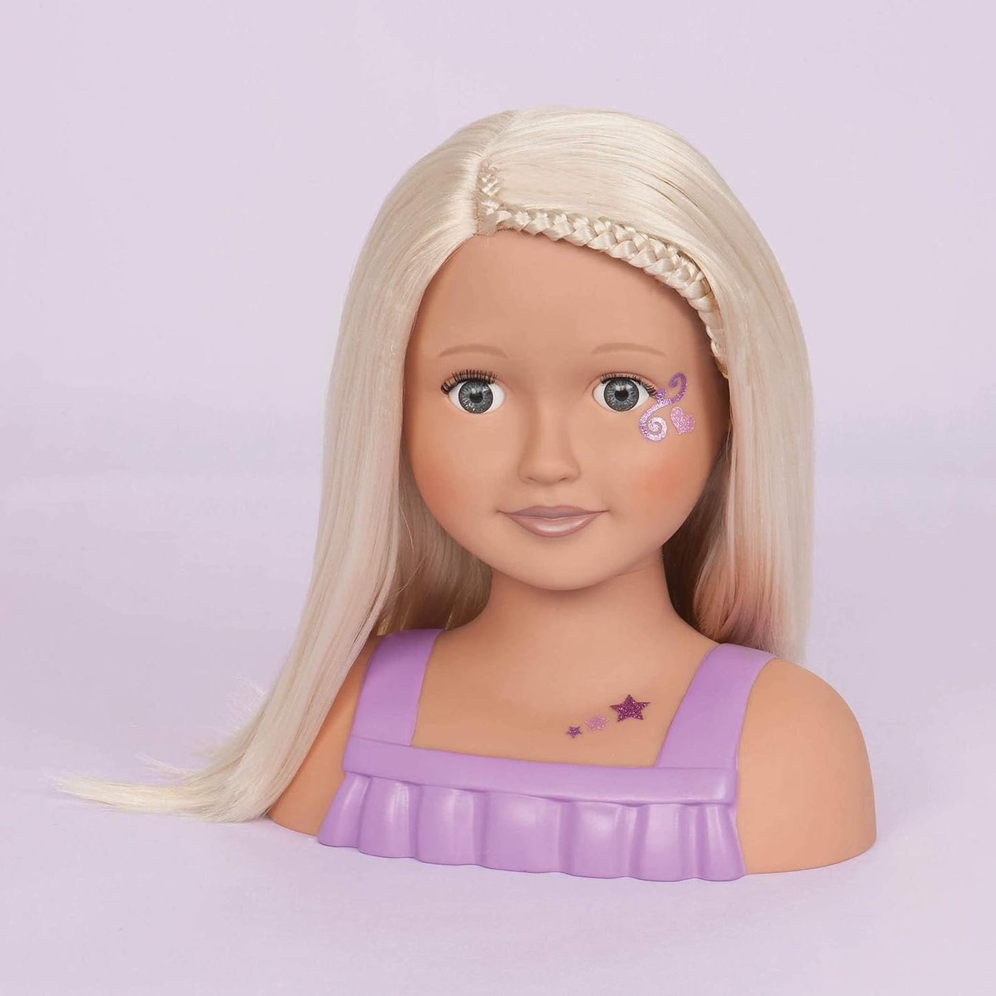 Cabeça de Trista para Penteado da Our Generation – Busto de Boneca para Pentear para Meninas a partir dos 3 Anos | Inclui Acessórios para Pentear