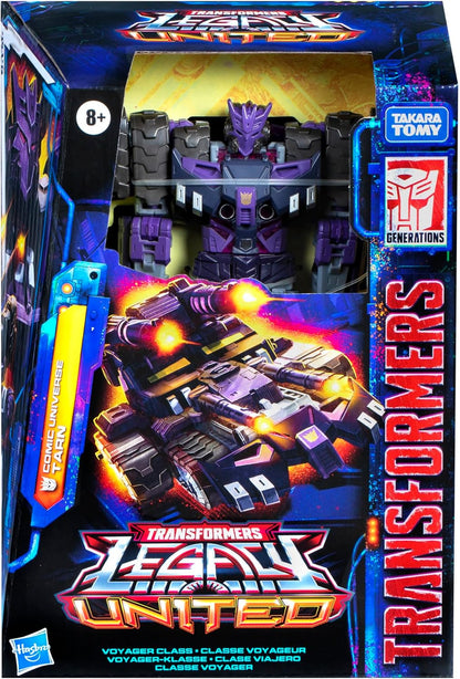 Figura de ação Transformers Legacy United Voyager Comic Universe Tarn de 18 cm