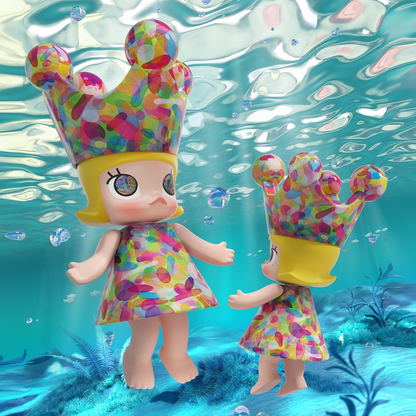 POP MART MEGA SPACE MOLLY 400% Figuras 1 Caixa Design Premium Presentes para Mulheres Fã-Favorito Colecionável Chic Art Toy Figura de Ação