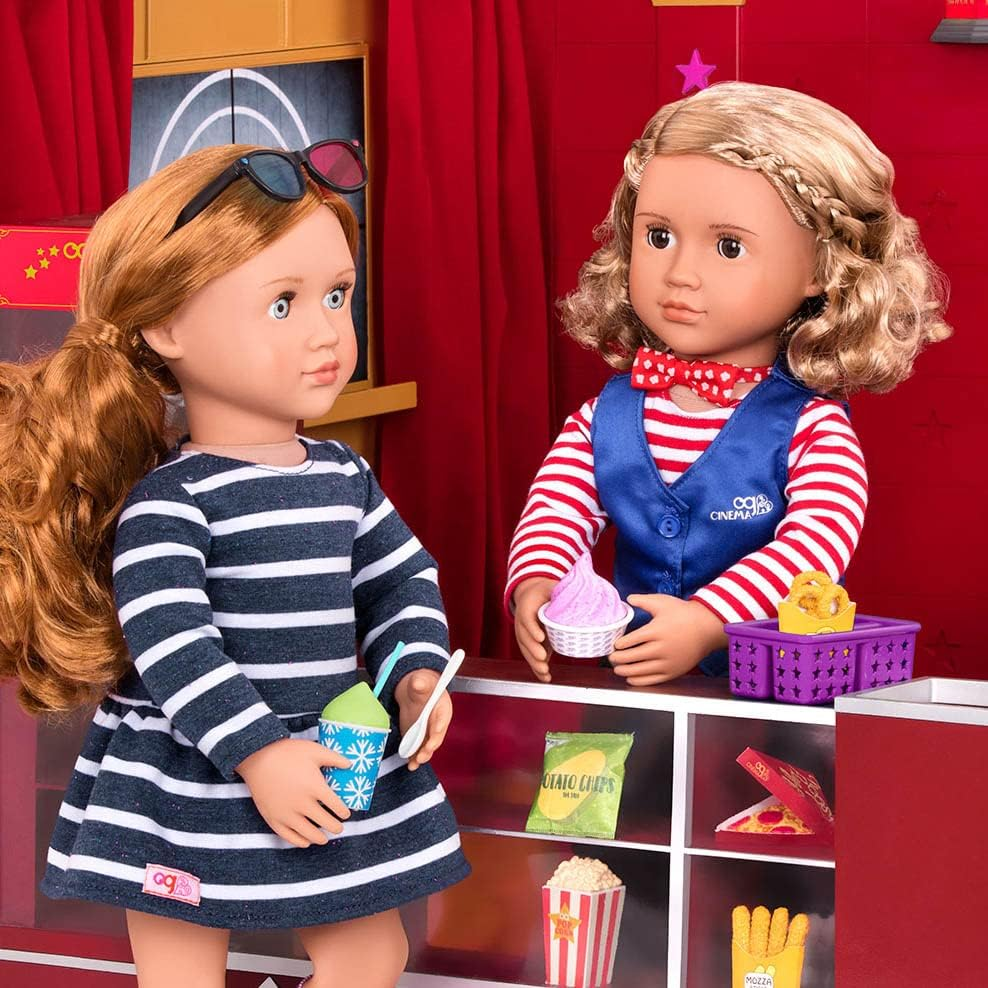 A Nossa Geração - Bonecas fantasiadas para ir ao cinema com snacks, BD37848Z, coloridas