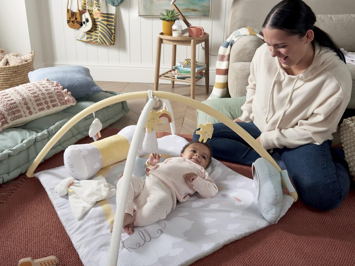 Conjunto de tapetes de brincar para bebés e crianças pequenas Mamas & Papas - Happy Cloud, Multi