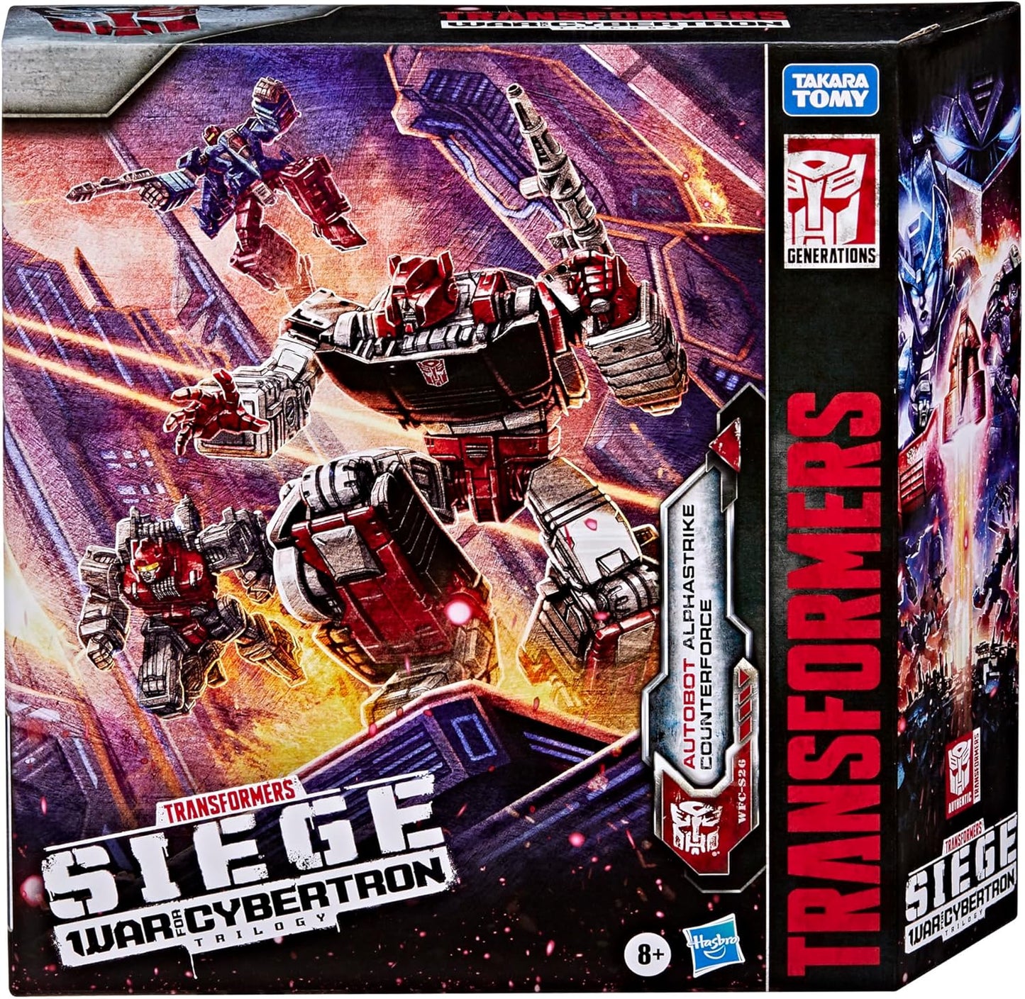 Transformers War for Cybertron WFC-S26 Autobot Alphastrike Counterforce - Pack de 3 figuras de acção transformáveis, brinquedos robô para maiores de 8 anos.