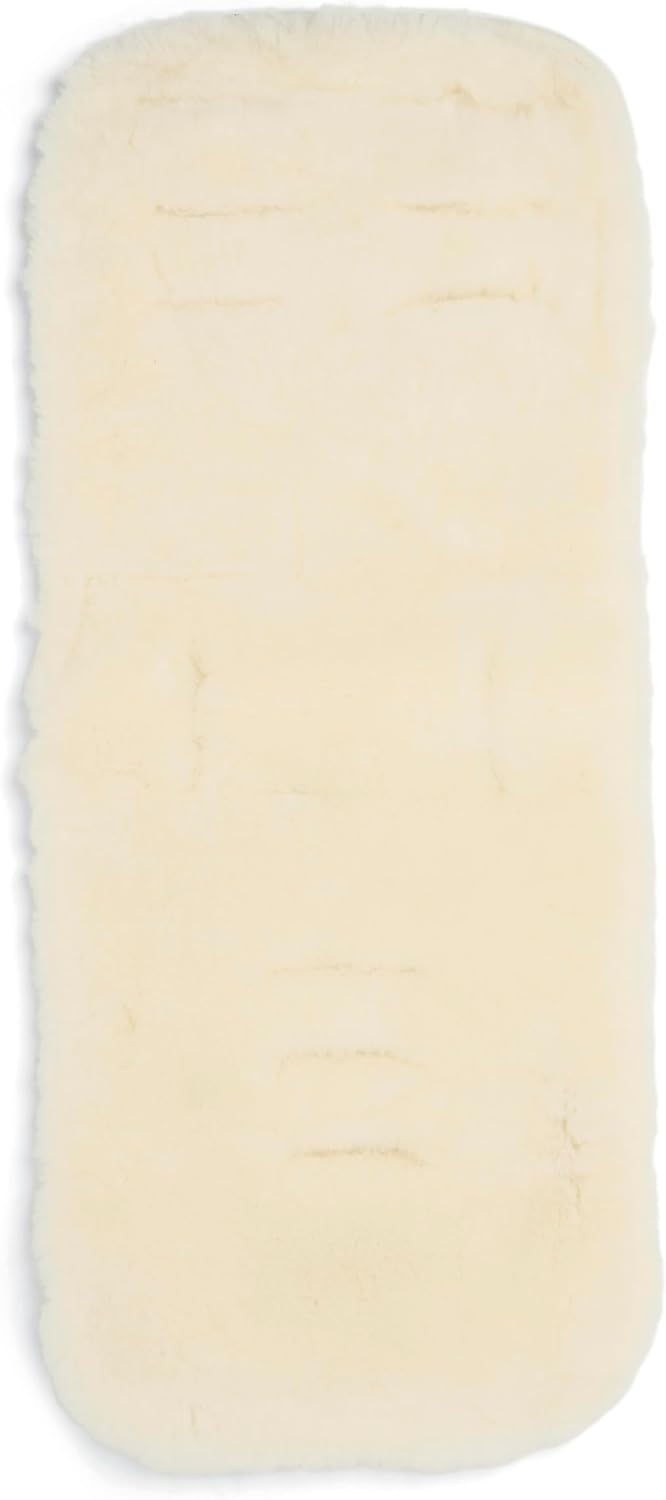 Forro luxuoso em pele de carneiro para carrinho Mamas & Papas retangular, cinzento