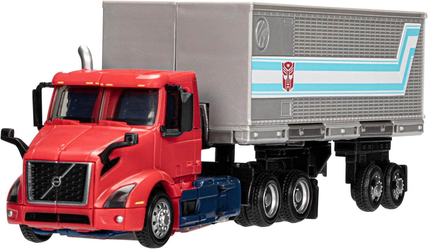 Figura de ação Transformers Generations Leader Class da Hasbro, Volvo VNR 300 Optimus Prime, 18 cm