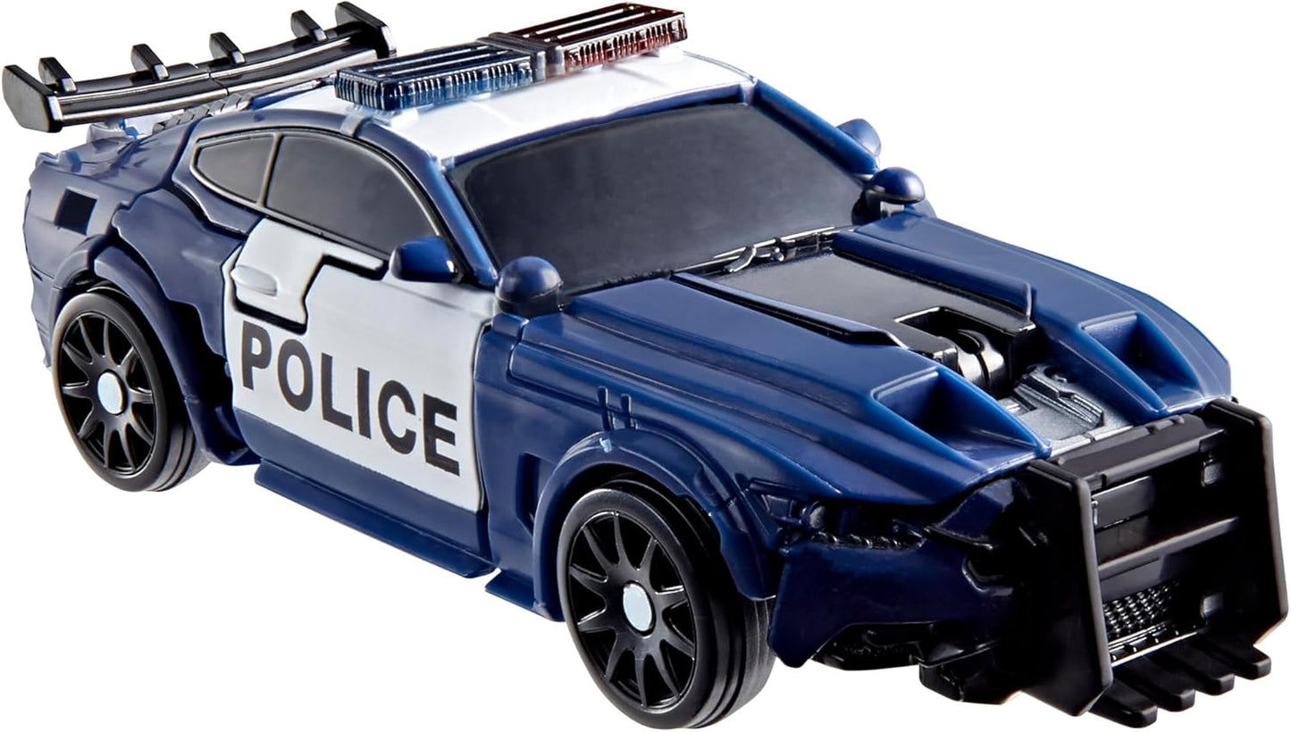 Figura de ação Barricade da linha Transformers Studio Series: O Último Cavaleiro, Classe Deluxe.