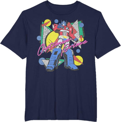Transformers Retro Optimus Prime 80's Print T-Shirt