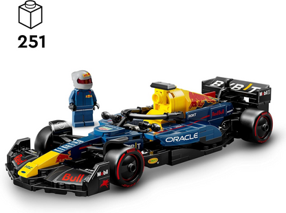 Passe o rato sobre a imagem para ampliar LEGO Speed Champions Oracle Red Bull Racing RB20 F1 Race Car Modelo com uma minifigura colecionável de piloto de Fórmula 1 - Conjunto de exposição para fãs adultos de automobilismo e corrida 77243