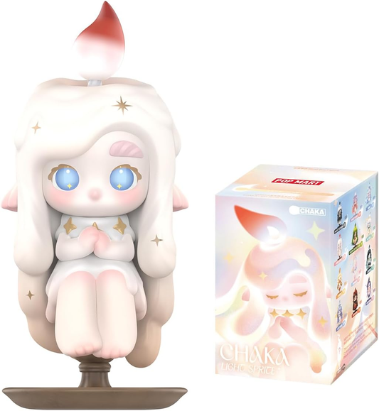 POP MART CHAKA Light Sprite Series 1 Caixa 2,5 polegadas Articulado Personagem Design Premium Presentes para Fãs - Brinquedo Colecionável Favorito Figura de Ação