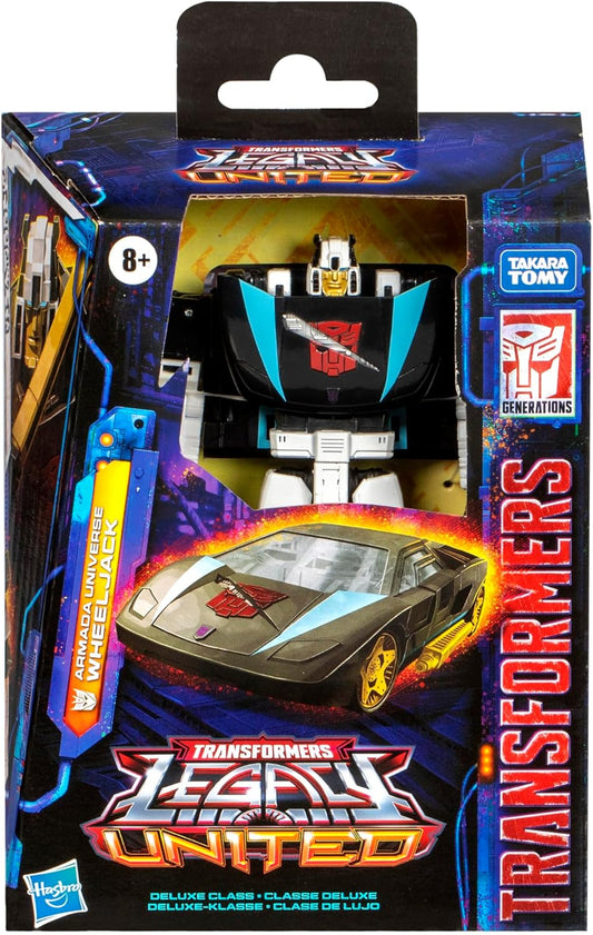 Figura de ação Wheeljack da classe Deluxe de Transformers Legacy do universo Armada