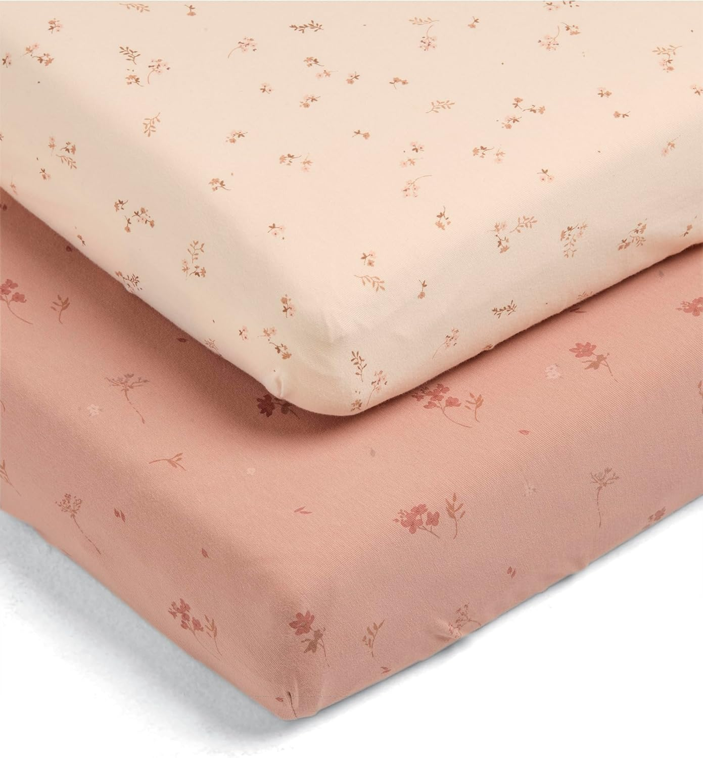 Pack de 2 lençóis ajustáveis para berço/cama Mamas & Papas, flores silvestres