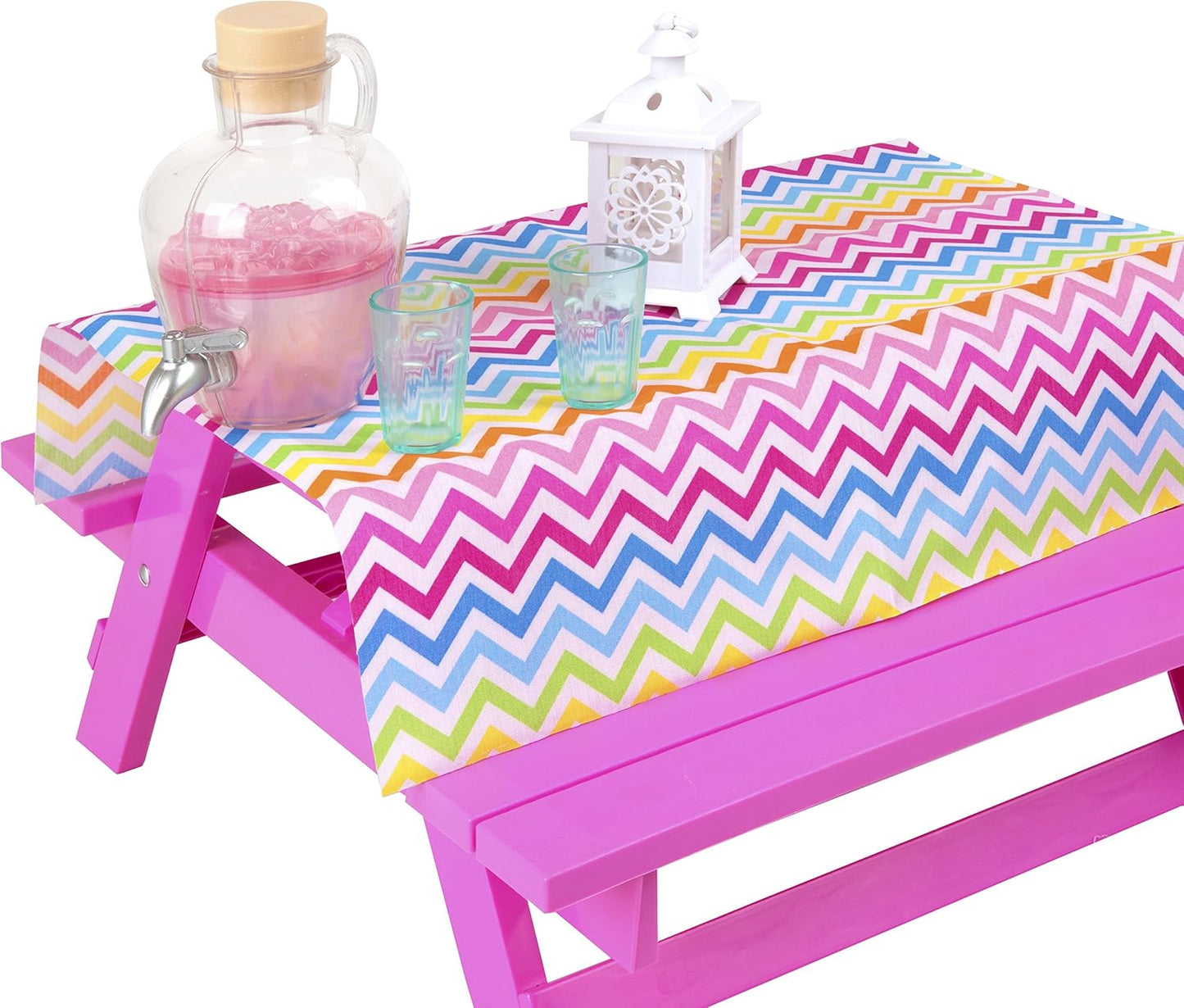 Acessórios para bonecas Our Generation - Conjunto de mesa de piquenique - para bonecas de 46 cm - para idades de 3, 4 anos ou mais