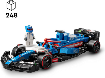 LEGO Speed Champions Visa Cash App RB VCARB 01 Conjunto de modelo de carro de F1 para adultos, com uma minifigura de condutor colecionável - Ideia de presente para homens, mulheres e adolescentes fãs de automobilismo 77246