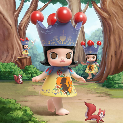 POP MART MEGA ROYAL MOLLY 400% Figura Branca de Neve 1 peça Personagem Articulada Design Premium Presentes para Mulheres Brinquedo de Arte Colecionável Favorito dos Fãs